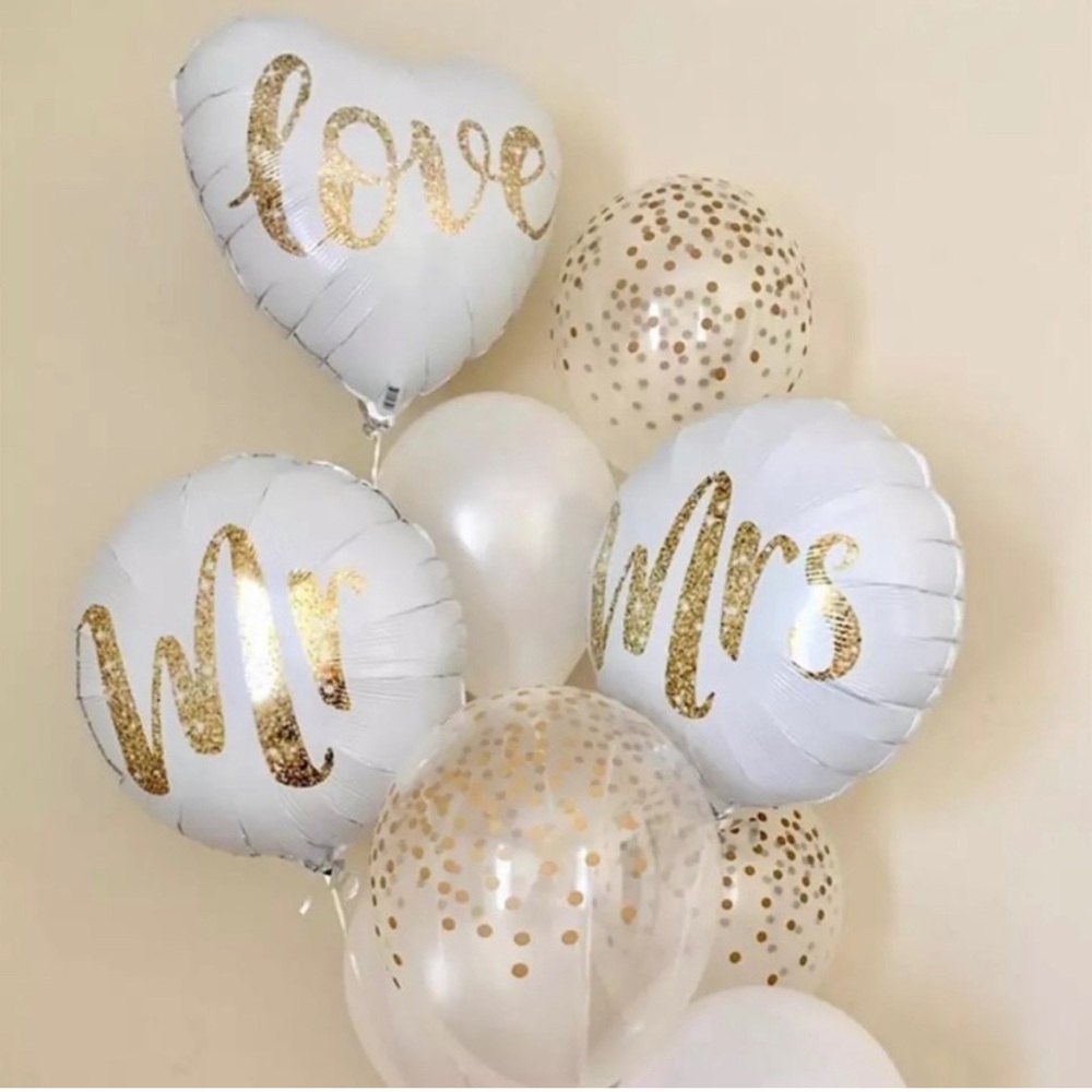 NEW Mr. & Mrs. Wedding Balloons Set